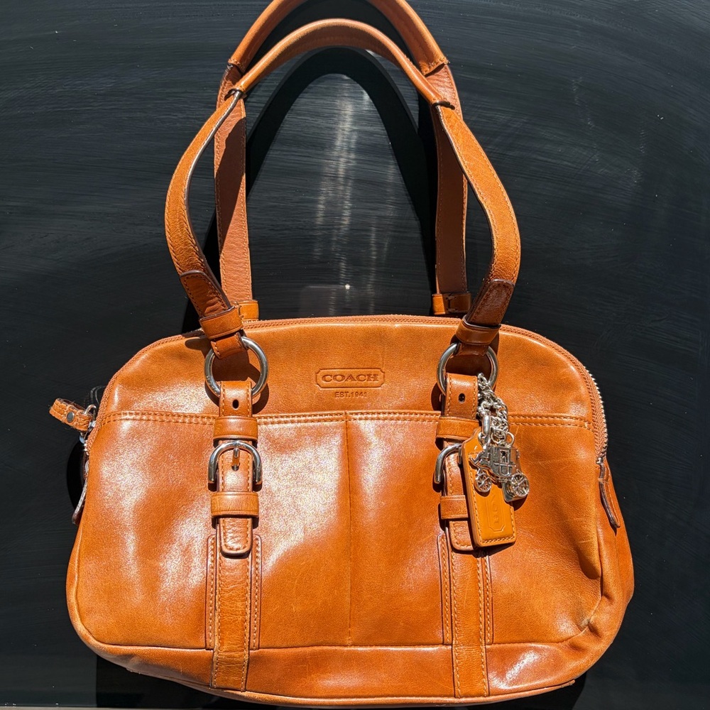 Tan Coach Bonnie SoHo Satchel (12695)